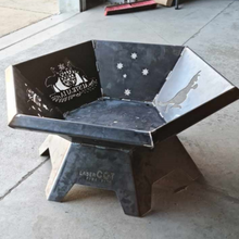 Load image into Gallery viewer, Custom Folded Edge Hexagon Fire Pit
