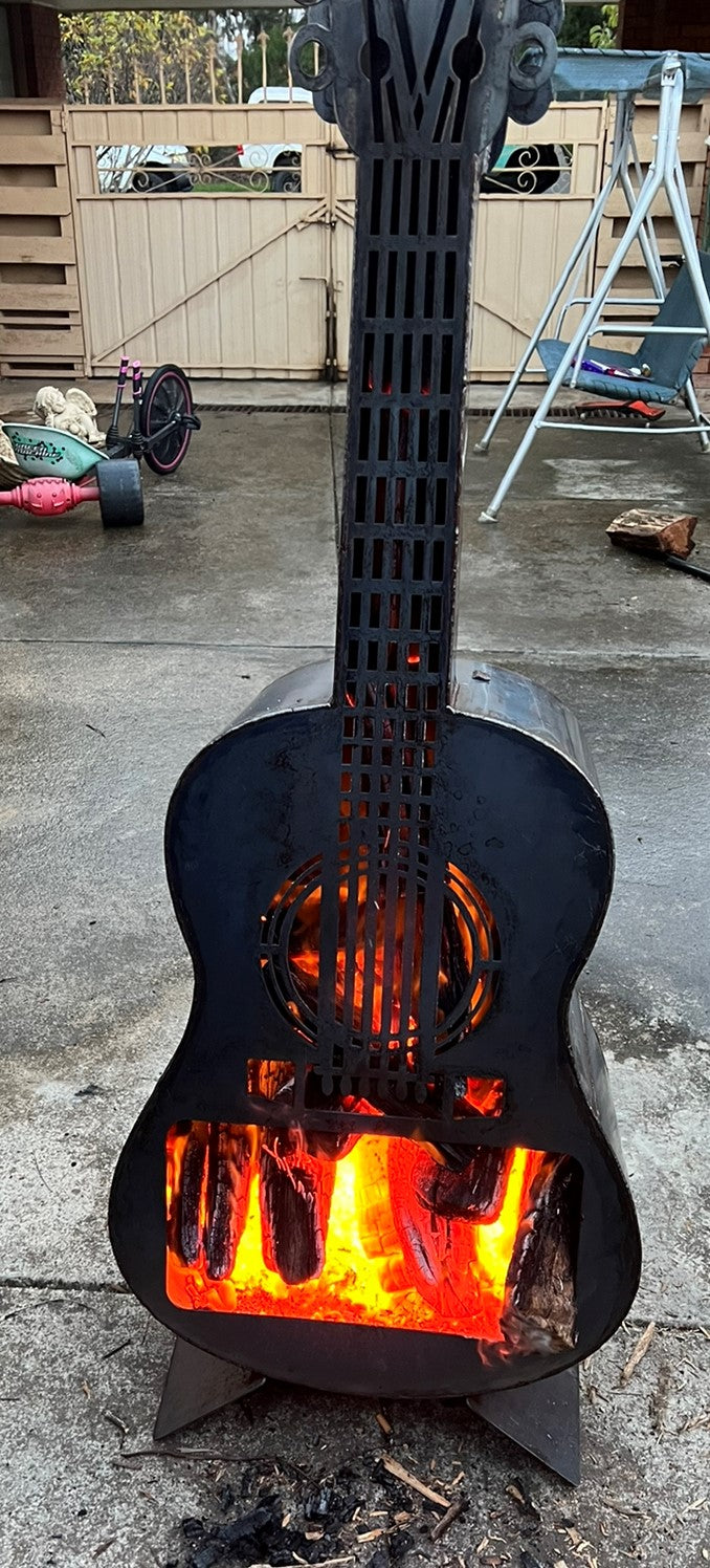Custom Guitar Fire Pit