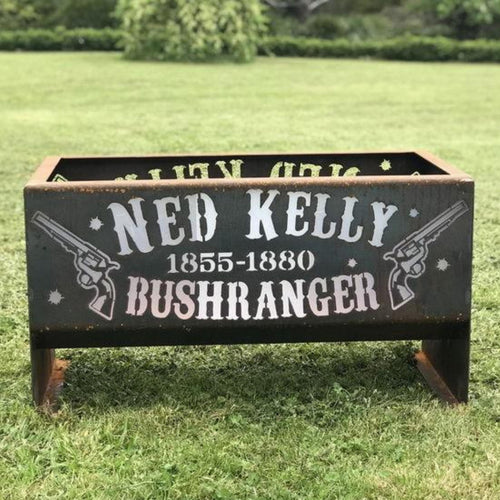 Rectangle Ned Kelly Fire Pit in Australia